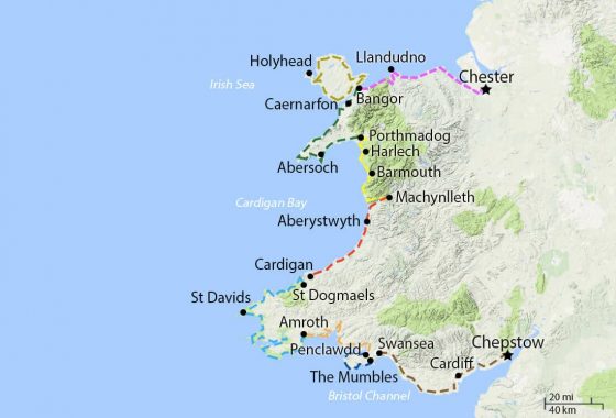 Wales Coast Path Walking Holidays - walk all 870 miles with Celtic Trails