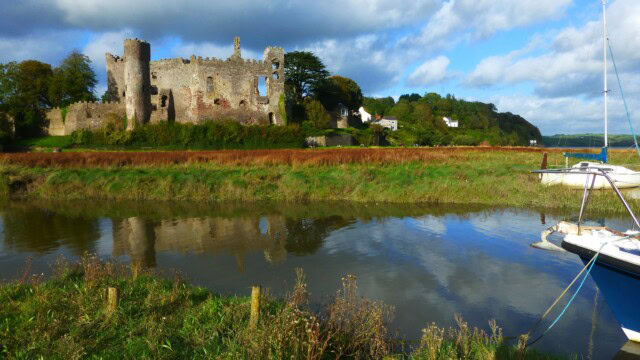 Estuary of the River Taf in Wales